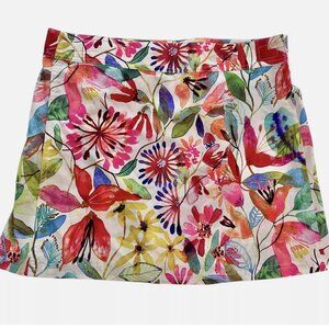 Rip Skirt Hawaii Tropical Floral Wrap Mini Skirt Women’s Size M